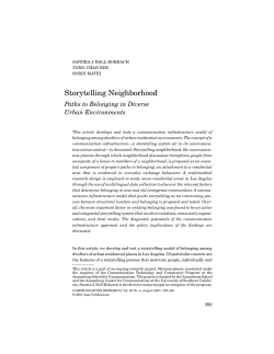 Storytelling Neighborhood