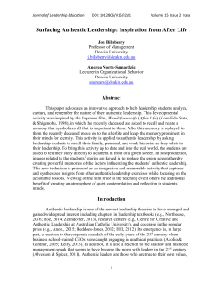 - Journal of Leadership Education