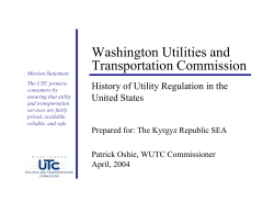 History of Utility Regulation