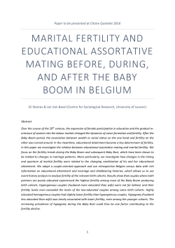 marital fertility and educational assortative mating before