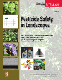 Pesticide Safety in Landscapes - Nebraska Extension