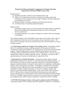 Requirements to fulfill ethics and integrity component of graduate