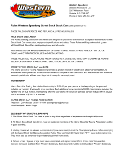 Stock Car Rules PDF