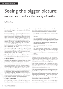 Seeing the bigger picture