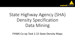 State Density Specification Data Mining