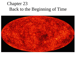 Chapter 23 Back to the Beginning of Time