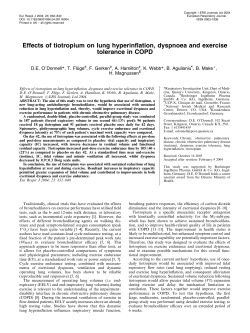 Effects of tiotropium on lung hyperinflation, dyspnoea and