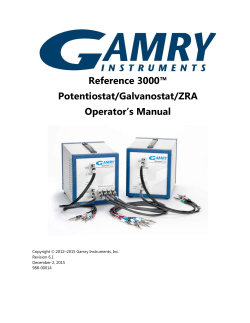 Reference 3000 AE - Gamry Instruments