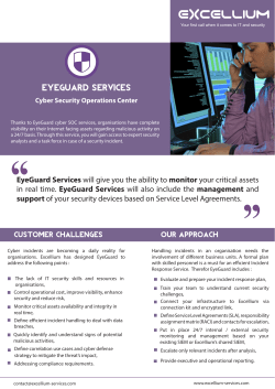 EyeGuard Services - Excellium Services