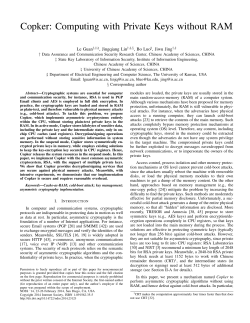 Copker: Computing with Private Keys without RAM