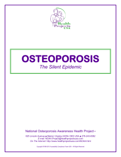 Osteoporosis Clinical Inservice