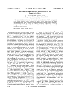 Localization and Magnetism of an Interstitial Iron Impurity in Silicon