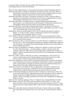 Andrew Wilson Full Publications List