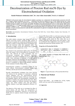 Decolourization of Procion Red mx5b Dye by Electrochemical
