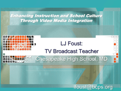 Enhancing Instruction and School Culture Through Video Media