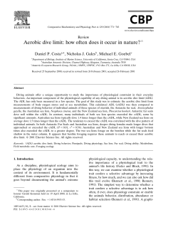 Aerobic dive limit: how often does it occur in nature?