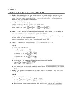 Chapter 23 Problems: 5, 11, 12, 20, 25, 39, 48, 49, 59, 62