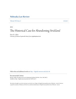 The Historical Case for Abandoning Strickland