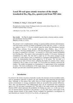 Local 3D real space atomic structure of the simple icosahedral