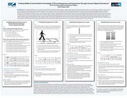 Probing Middle School Students` Knowledge of Thermal Expansion