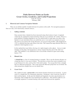 Paths Between Points on Earth: Great Circles, Geodesics, and