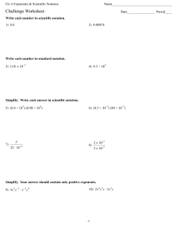 Ch. 6 Challenge Worksheet (With Answer Key)