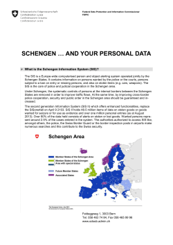 schengen &hellip; and your personal data