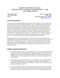 Course Outline - Huron College