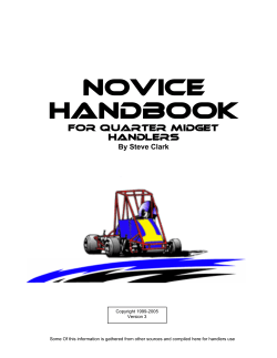 Novice Handbook - Hagerstown QMA