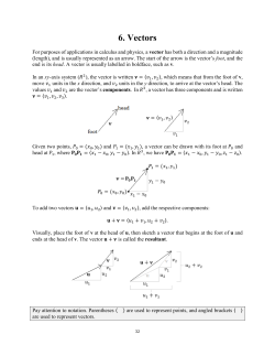 6. Vectors