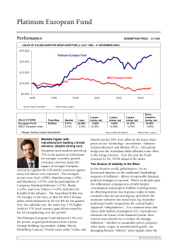 31 December 2003 - Platinum Asset Management