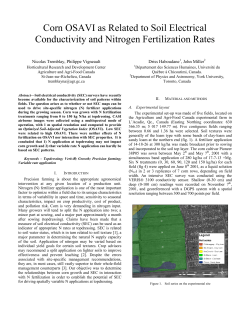 Corn OSAVI as Related to Soil Electrical