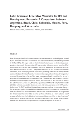 Latin American Federative Variables for ICT and Development