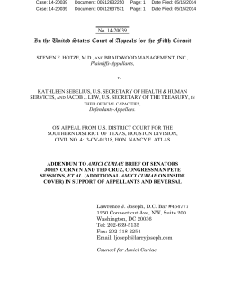 addendum - Law Office of Lawrence J Joseph