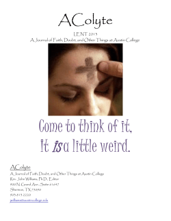 Come to think of it, It isa little weird.