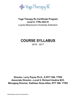 LEVEL II 2016-2017 Syllabus