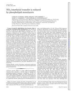 NO2 interfacial transfer is reduced by