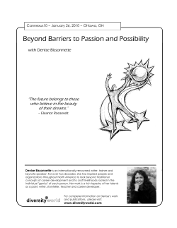 Beyond Barriers to Passion and Possibility