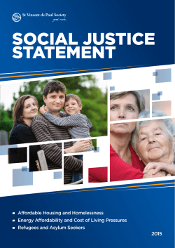 social justice statement - St Vincent de Paul Society