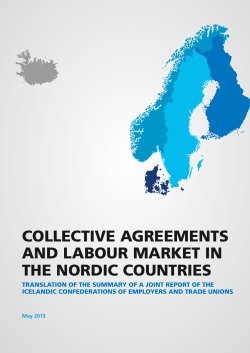 collective agreements and labour market in the nordic countries