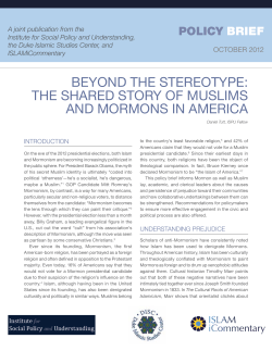 the Full Report  - Institute for Social Policy and