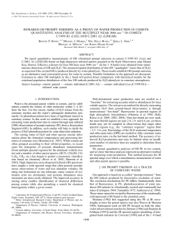 INFRARED OH PROMPT EMISSION AS A PROXY OF WATER