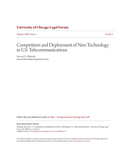 Competition and Deployment of New Technology in U.S.