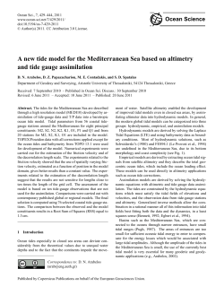A new tide model for the Mediterranean Sea based