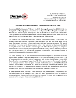 DURANGO POSTIONED IN WINDFALL LAKE AS NEIGHBOURS