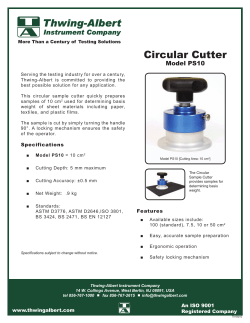 Circular Cutter - Thwing