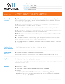 AIRPORT SECURITY VS. CIVIL LIBERTIES