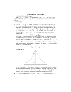 by computing Pr(Y y) = Pr[g(X)