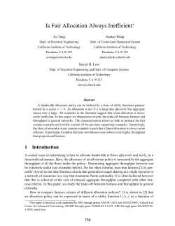 Is fair allocation always inefficient