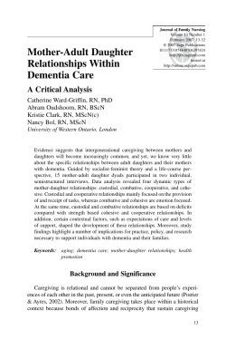 Mother-Adult Daughter Relationships Within